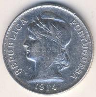 Portugália 1914. 50c Ag T:2/2- pici ph