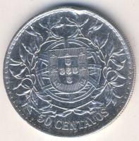 Portugália 1916. 50c Ag T:2- ph