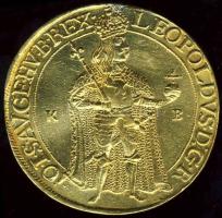 1669KB 5D Au 17,26g Lipót, későbbi utánveret T:2 fny.