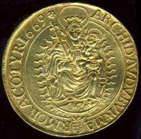 1669KB 5D Au 17,26g Lipót, későbbi utánveret T:2 fny