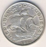 Portugália 1940. 10E Ag "Hajó" T:2+
