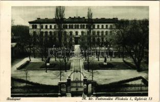 1937 Budapest XII. M. kir. Testnevelési Főiskola. Győri út 13.