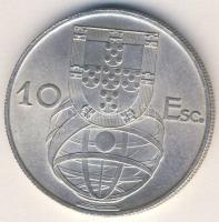 Portugália 1954. 10E Ag "Hajó" T:2+