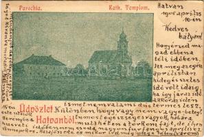 1905 Hatvan, Parókia, Katolikus templom (EK)