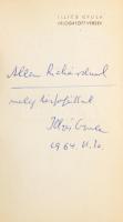 Illyés Gyula: Válogatott versek. A szerző, Illyés Gyula (1902-1983) író, költő kettős DEDIKÁCIÓJÁVAL...