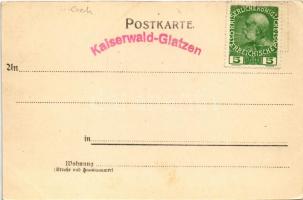 Kladská, Kaiserwald Glatzen bei Marienbad (Mariánské Lázne); Küche im Gasthaus z. balzenden Auerhahn...