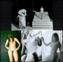 Különböző időpontokban készült, szolidan erotikus felvételek, 5 db mai nagyítás, 15x10 cm