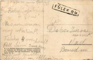 Belgrade, Beograd; zerschossenes Haus. K.u.k. Militär-Generalgouvernement in Serbien Serie Nr. 1. / ...