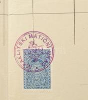 1939 Alsólendva, Milhoffer Ladislav (1902-1944) rabbi aláírása halotti anyakönyvi kivonaton. / 
193...