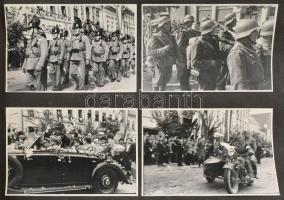 1940 Nagyméretű fotóalbum a II. világháború idejéből, az erdélyi bevonulás, és az azt követő díszsze...