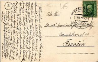 1927 Nagyszombat, Tyrnau, Trnava; Nagy Lajos utca, Szwatko üzlete. Vasúti levelezőlapárusítás 5918. ...