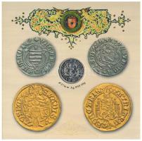 2008. 1Ft-100Ft (7xklf) + Mátyás denár Ag fantáziaverete (10g/0.999/27mm) "Reneszánsz emlékév&q...