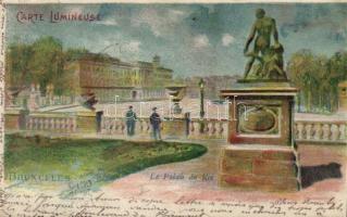 Brussels Royal Palace hold to light litho
