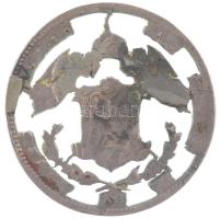 1869KB 1Ft Ag "Ferenc József / Angyalos címer" áttört érme T:2-,3
Hungary 1869KB 1 Forint...