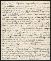 cca 1938-39 ifj. Czene Béla (1911-1999) festőművész autográf levele szüleinek, id. Czene Béla (1886-...