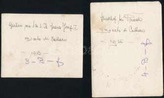 1914-1915 Perasto (Perast, Montenegró), Kotori-öböl, eredeti képek épületekről és az öbölről az I. v...