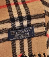 Eredeti Burberrys sál, London, jelzett, 100% kasmír 30x146 cm