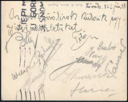 1932 Gradjanski Zagreb - FC Hungária- Fradi (FTC) vegyes csapat (MTK) (1932. jún. 19.) mérkőzés (5:0...