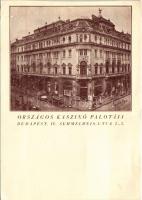 1939 Budapest V. Országos Kaszinó Palotája. Semmelweis utca 1-3. + "Az ellenforradalom és a nemzeti hadsereg születésének 20. évfordulója 1919-1939 Szeged" So. Stpl. (vágott / cut)