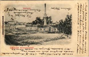 1901 Komárom, Komárnó; hajógyár. Czike Dénes kiadása / shipyard, factory