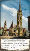 1899 (Vorläufer) Budapest I. Mátyás templom. Walter Haertel, Wien. C. Andelfinger & Cie. Kunstanstalt Nr. 158. (vágott / cut)