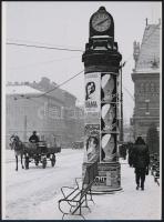 cca 1938 Budapest télen, Danassy Károly (1904-1996) budapesti fotóművész hagyatékából 1 db mai nagyítás, 24x17,7 cm