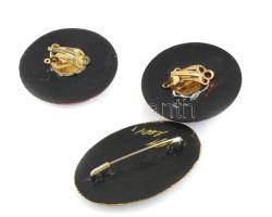 Kézzel festett klipsz és bross