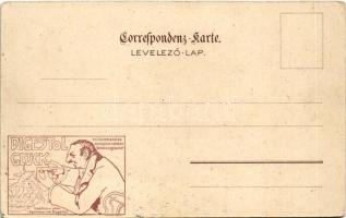 Budapest XIV. Műcsarnok. Bruchsteiner és fia Műintézet litho. Digestol Glück reklám a hátoldalon (EK...