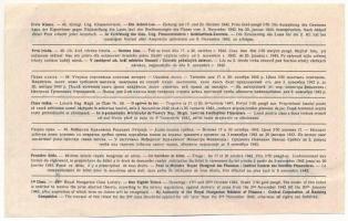 1943. "49. Magyar Királyi Osztálysorsjáték" első osztály egy nyolcad sorsjegye, "Dr. ...