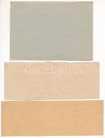 1945. 3xklf élelmiszerjegy-tétel, benne zsiradékjegy és kenyérjegy T:II-III