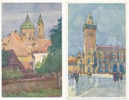 Cseh Köztársaság - 50 db régi városképes lap / Czech Republic - 50 opre-1945 town-view postcards