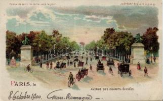 Paris Champs-Élysées hold to light litho (fl)