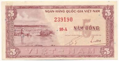 Vietnám / Dél-Vietnám 1955. 5D T:III Vietnam / South Vietnam 1955. 5 Dong C:F Krause P#13