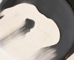 Irizáló mázas kerámia váza, jelzett, hibátlan. m: 26 cm