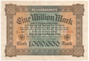 Németország / Weimari Köztársaság 1923. 1.000.000M T:III Germany / Weimar Republic 1923. 1.000.000 Mark C:F