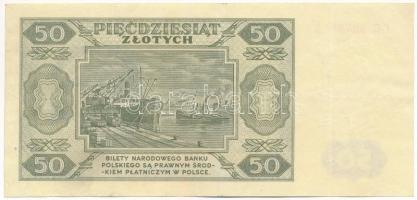 Lengyelország 1948. 50Zl "DG 0878843" T:III 
Poland 1948. 50 Zlotych "DG 0878843&quo...