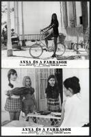 cca 1973 ,,Anna és a farkasok - nevelőnő a spanyol kastélyban című spanyol film jelenetei és szereplői, 13 db vintage produkciós filmfotó, ezüst zselatinos fotópapíron, a használatból eredő (esetleges) kisebb hibákkal, 18x24 cm