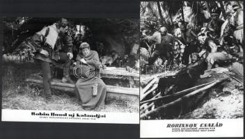 cca 1988 előtt külföldön készült filmek jelenetei és szereplői, 15 db vintage produkciós filmfotó, e...