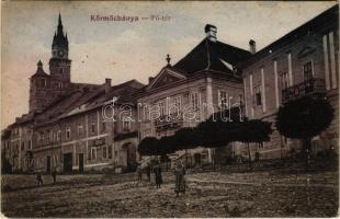 1917 Körmöcbánya, Kremnitz, Kremnica; Fő tér, üzlet / main square, shop (EK)