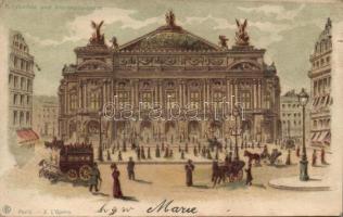 Paris Opera hold to light litho
