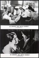 cca 1960 ,,Az asszony, aki arcot cserélt című koreai film jelenetei és szereplői, 7 db vintage produkciós filmfotó, ezüst zselatinos fotópapíron, a használatból eredő (esetleges) kisebb hibákkal, 18x24 cm