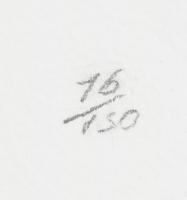 Banksy: Girl with balloon. Ofszet litográfia, papír. Sorszámozott: 16/150, jelzett a nyomaton. Tanús...