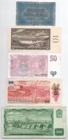 Csehszlovákia 1919. 1K + 1960. 10K + 1961. 100K + 1987. 50K + Csehország 1997. 50K T:III-IV közte sz...