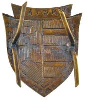 1919. "Magyar Nemzeti Hadsereg 1919" zománcozott sapkajelvény (37x31mm) T:1- / Hungary 191...