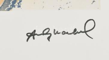 Andy Warhol (1928-1987): Queen Elizabeth II. Ofszet litográfia, papír. Sorszámozott88/100 jelzett a ...