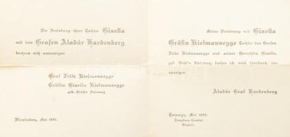 cca 1870-1890 Aladár von Hardenberg (1861-1934) gyerekkori portréfotója (Drezda, Hugo Thiele műtermé...