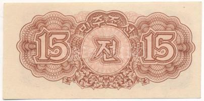 Észak-Korea 1947. 15ch vízjeles T:II North Korea 1947. 15 Chon with watermark C:XF
Krause P#5