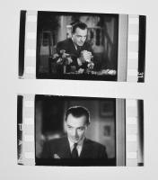 cca 1920-1940 Jávor Pál (1902-1959) színész 2 db eredeti mozifilmkockán,2x3 cm