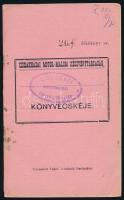 1910 Czibakházi Motor-Malom Rt. 20 korona részvényjegy könyvecskéje, kitöltve