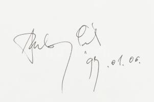 Szalay Pál (1953-2015): Lovasok (tanulmányrajz). Tus, papír. Jelzett. 29,5x42 cm